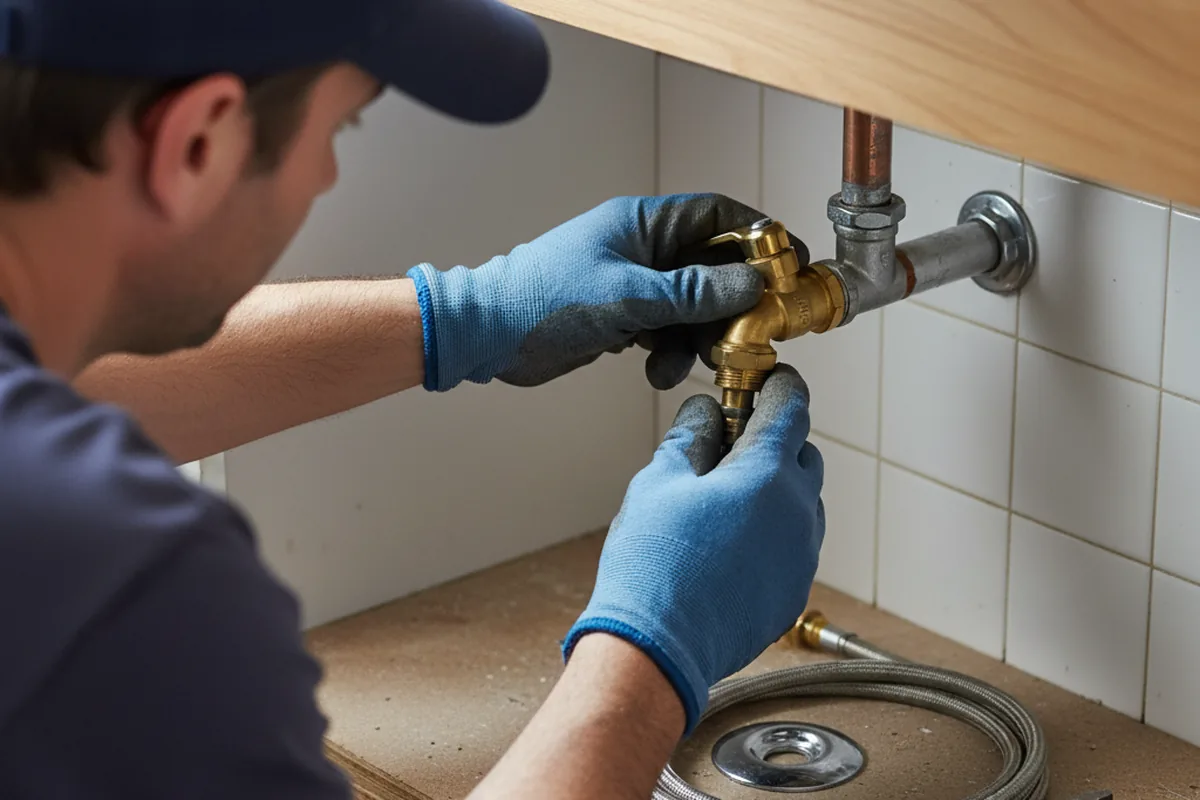 Shutoff valve and fitting work during Emergency Plumbing in Evergreen